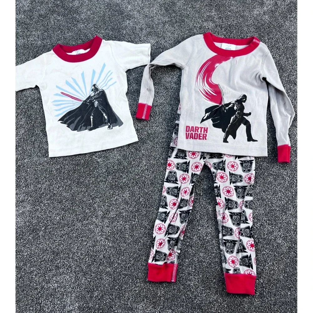 Hanna Anderson Star Wars Pajamas Set,  Long Sleeve,‎ Size 90 US 3 Two Shirts